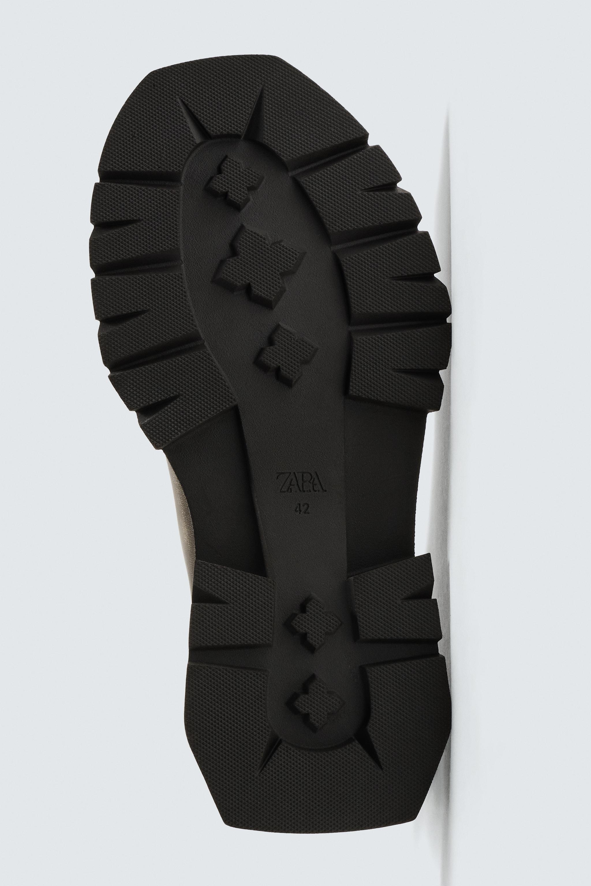 WORN-EFFECT CHELSEA BOOTS WITH CHUNKY SOLE